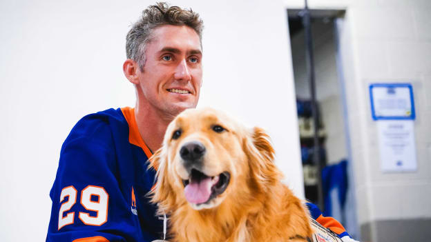 PHOTOS: Islanders 2025 Pucks and Paws Calendar Photoshoot