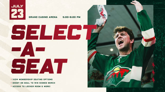 Join us on Thursday, July 23rd for our annual Select-A-Seat Event. See the best seats avalible and take your shot on net for a chance to win prizes!