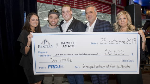 Domi fund launch cheque
