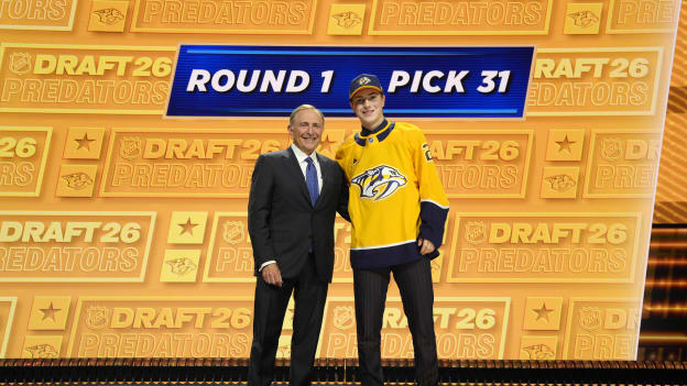 2026 NHL Draft: Tommy Bleyl with Gary Bettman