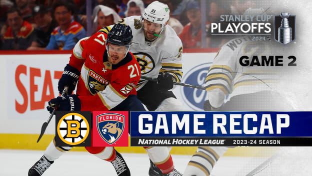Bruins Drop Game 2 to Panthers, Series Even at 1