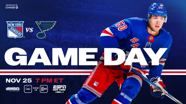 Rangers vs. Blues: Pregame Notes