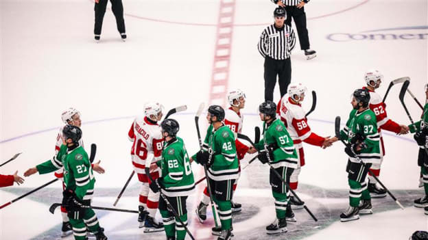 RECAP: Detroit battles but falls short against Dallas, 6-5, to finish off 2025 NHL Prospect Games