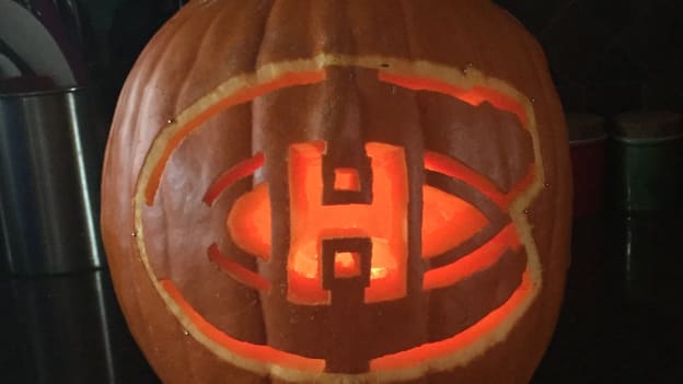 A pumpkin by @StephenCassivi on Twitter