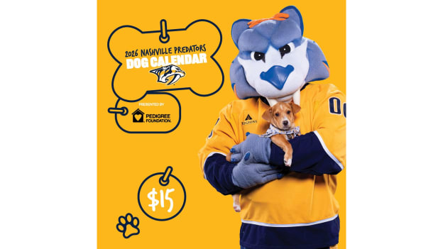 2026 Nashville Predators Dog Calendar