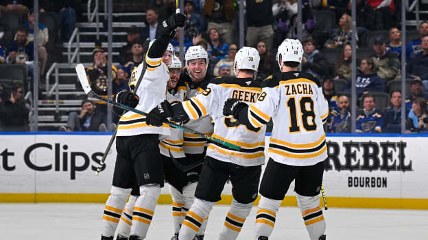 Pastrnak Game-Winner Caps Bruins Comeback Against Blues