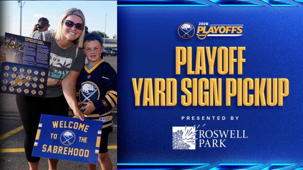 Rally the Sabrehood: Playoff Yard Sign Pickup Event presented by Roswell Park Comprehensive Cancer Center