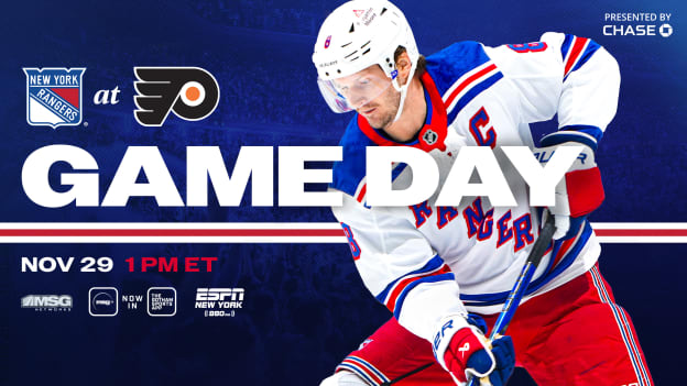 Rangers at Flyers: Pregame Notes