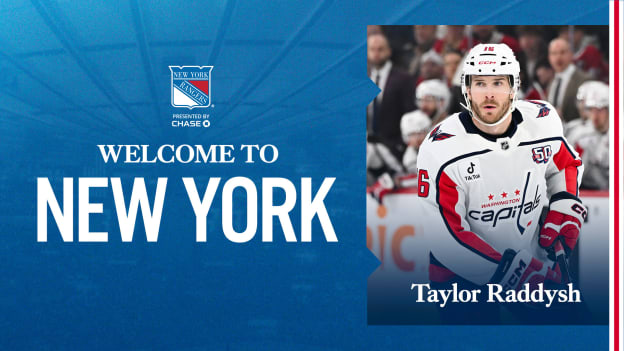 Rangers Agree to Terms with Taylor Raddysh