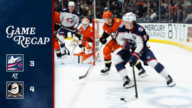 Ducks score late to down Blue Jackets