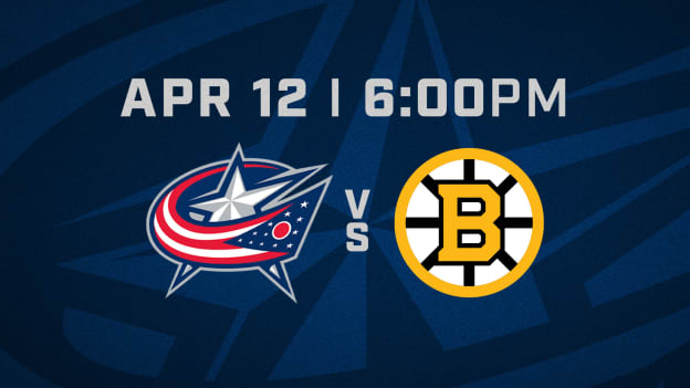 SUNDAY, APRIL 12 AT 6 PM VS. BOSTON BRUINS