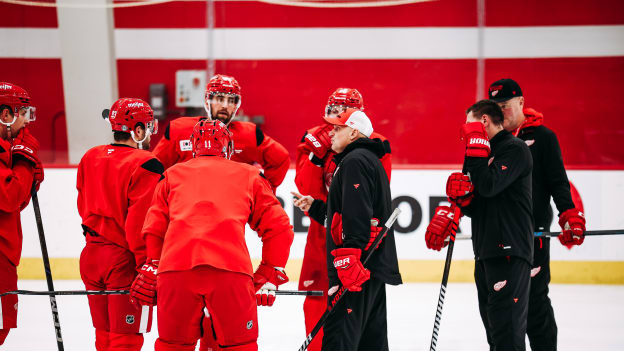 Penalty kill a point of emphasis during Red Wings’ practice on Tuesday