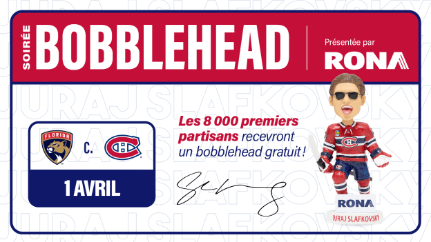 Soirée Bobblehead de Juraj Slafkovsky, présentée par RONA