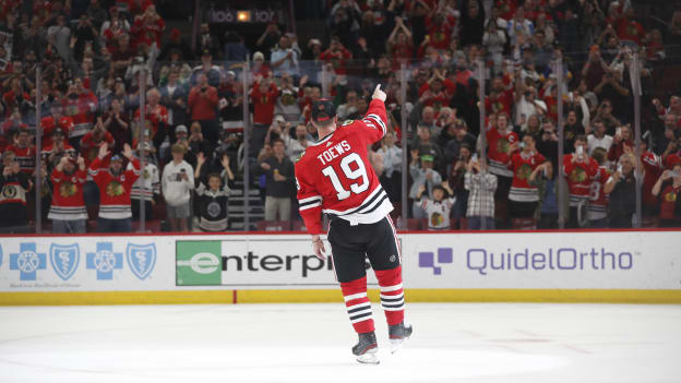 Jonathan Toews' Last Game for Chicago - April 13, 2023