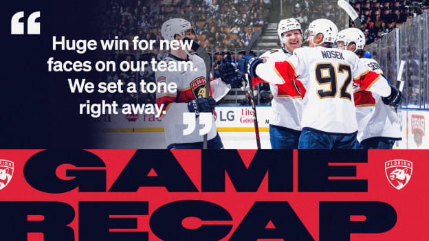 RECAP: Panthers 6, Maple Leafs 2