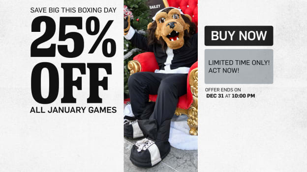 Unbox These Boxing Day Savings 🎁 Celebrate all January-long with 25% off January home games!