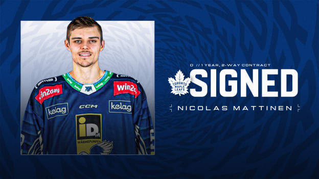 Maple Leafs Sign Defenceman Nicolas Mattinen
