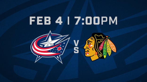 WEDNESDAY, FEBRUARY 4 AT 7 PM VS. CHICAGO BLACKHAWKS