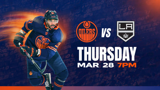 March 28: Oilers. vs. Kings