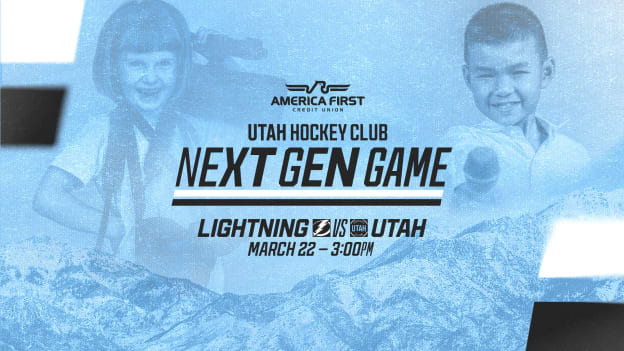 Utah Hockey Club to Host Next Gen Game on 3/22 vs. Tampa Bay Lightning