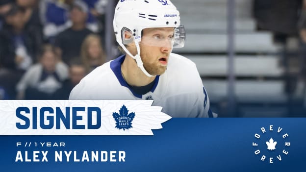 Maple Leafs Sign Alex Nylander to a one-year Contract