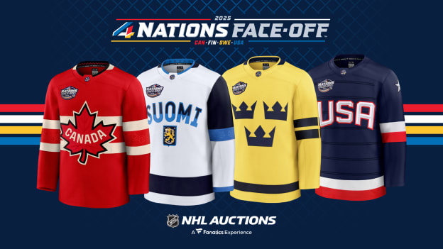 Bid to Win 4 Nations Face-Off Game-Used Jerseys & Pucks!