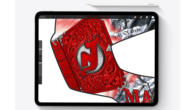 Apple goalie mask NJD