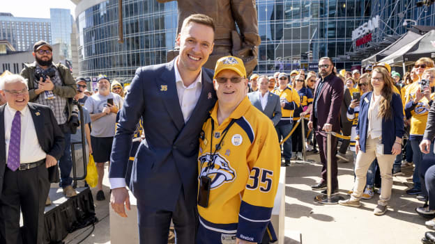 Pekka Rinne Statue Unveiling