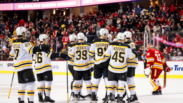 Stats & Highlights: Bruins 4, Flames 3 (OT)