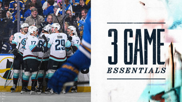 Kraken (27-21-9) at Blues (20-28-9) | 5:00 p.m.