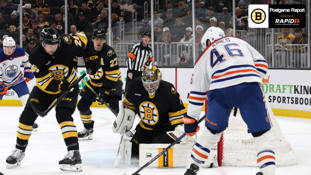 Bruins Fall 3-1 to Oilers, ‘It Will Make Us Better’