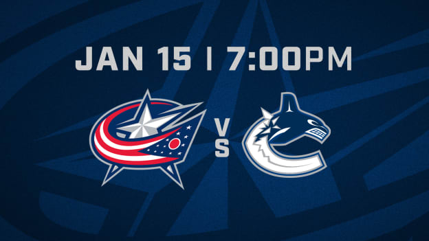 THURSDAY, JANUARY 15 AT 7 PM VS. VANCOUVER CANUCKS