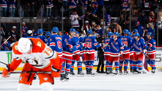 Anaheim Ducks v New York Rangers