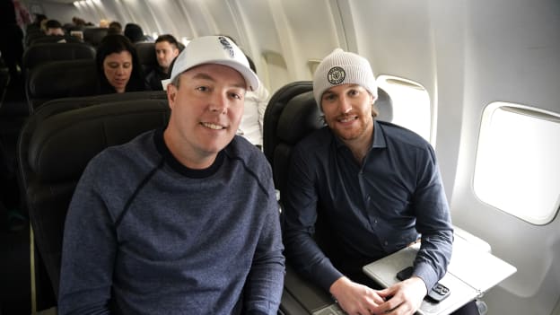 Photos: Bruins Siblings Trip | Flight to Dallas