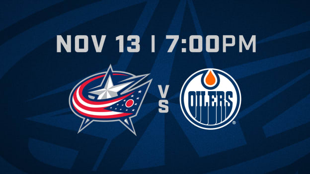 THURSDAY, NOVEMBER 13 AT 7 PM VS. EDMONTON OILERS