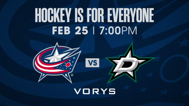 TUESDAY, FEBRUARY 25 AT 7 PM VS. DALLAS STARS