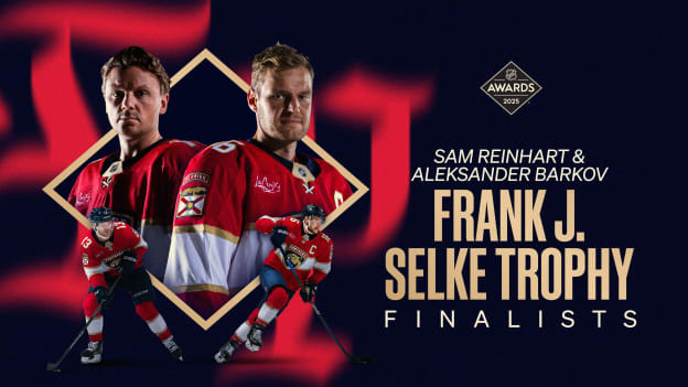 Barkov and Reinhart Named Finalists for Selke Trophy