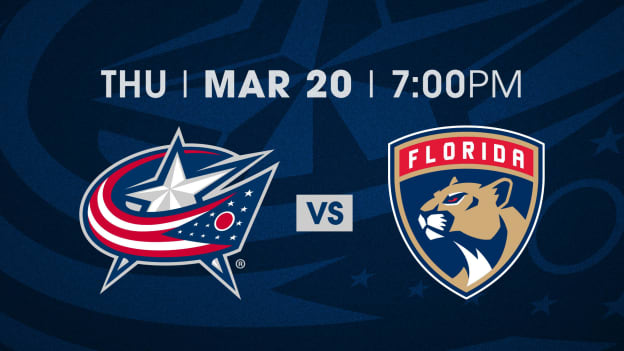 THURSDAY, MARCH 20 AT 7 PM VS. FLORIDA PANTHERS