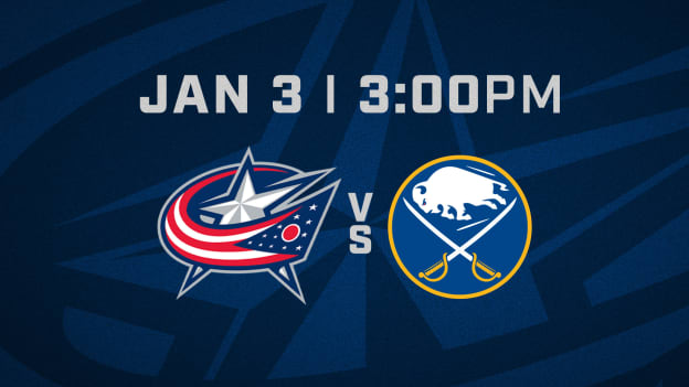 SATURDAY, JANUARY 3 AT 3 PM VS. BUFFALO SABRES