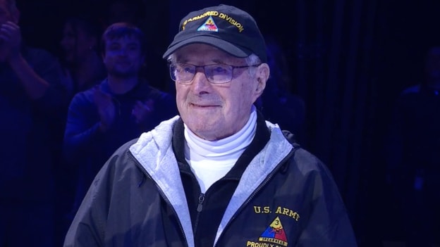 Blue Jackets military honoree fought in World War II