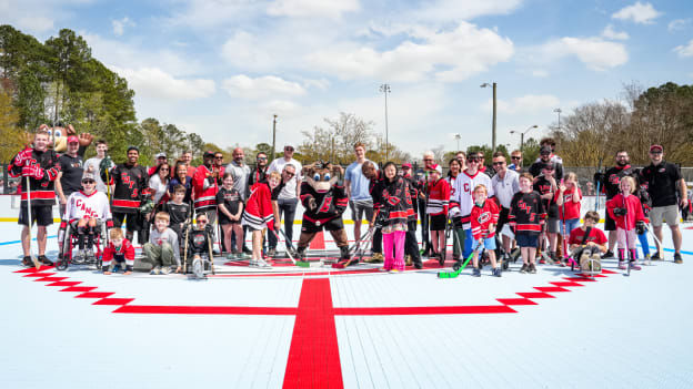 'It's Magical': Canes, NHL Open New Street Hockey Rinks In Apex
