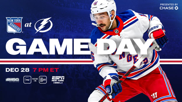 Rangers at Lightning: Pregame Notes