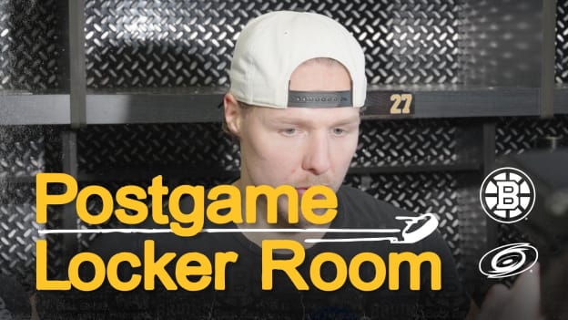Locker Room Raw: Swayman, H. Lindholm, Tufte, Steeves
