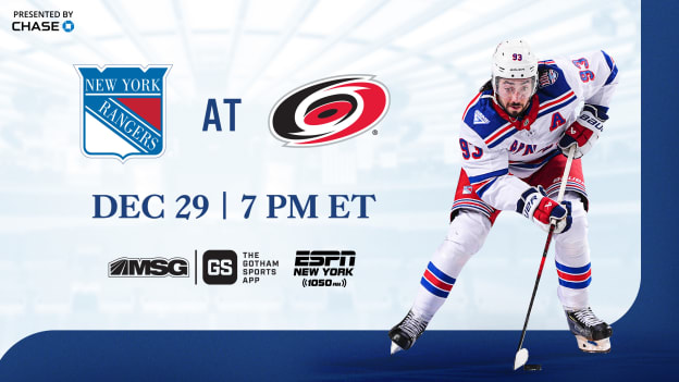 Rangers at Hurricanes: Pregame Notes