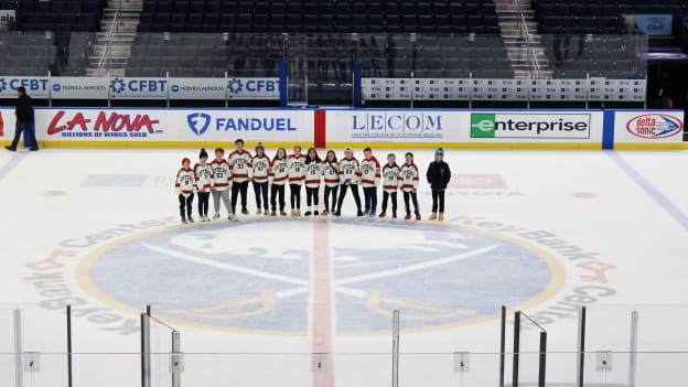 Postgame Photo on Center Ice
