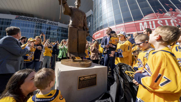 Pekka Rinne Statue Unveiling