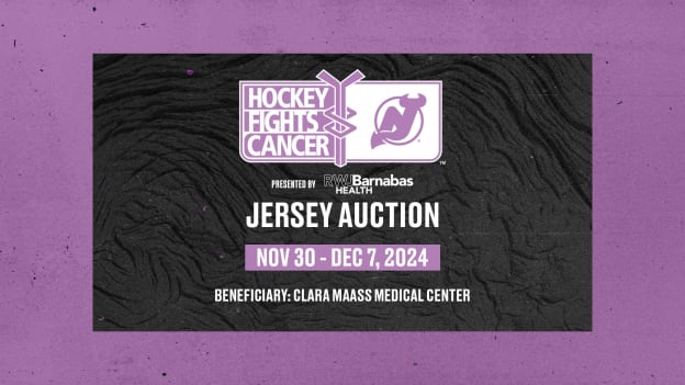 Devils Hockey Fights Cancer Jersey Auction