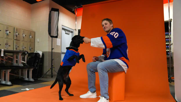 Islanders Pucks and Paws Calendar Shoot 2023