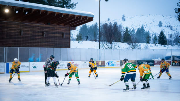 Outdoor Hockey in Winthrop, Washington