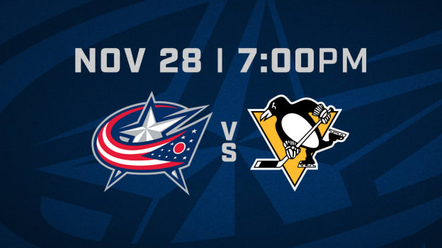 FRIDAY, NOVEMBER 28 AT 7 PM VS. PITTSBURGH PENGUINS